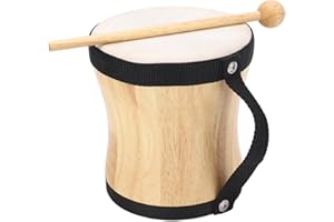 コンガドラム、ボンゴドラム、ハンドクラッパードラムスモールサイズの軽量、 質の高い木材とシープスキントップ、パフォーマンス、パーティー、音楽祭、ホールドアンドキャリー、ストラップの持ち運びに設計された、適切なシーン：パフォーマンス、パーティー、音楽フェスティバルに最適
