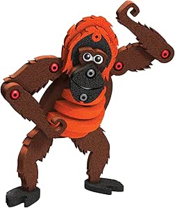 Amazon Bloco Toys ブロコトイズ ブロック 知育玩具 動物シリーズ オラウータン オランウータン Orangutan お風呂で遊べるおもちゃ 5歳 ブロック おもちゃ