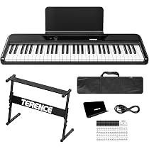 Amazon | TERENCE 電子ピアノ 61鍵盤 キーボードピアノ 2つの5W