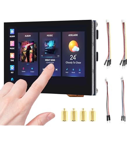 Waveshare ESP32-C6 Development Board Met 1.43 Inch AMOLED Touch Display - 466x466 Pixels, WiFi 6, Zigbee, Dual Microfoon, 6-axis IMU