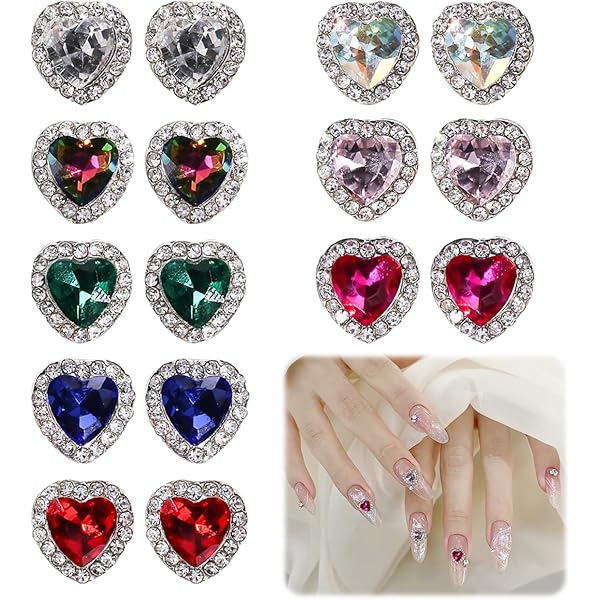 Amazon.co.jp: ネイルパーツ ハート 20個セット 3D 立体 大きめ ハート