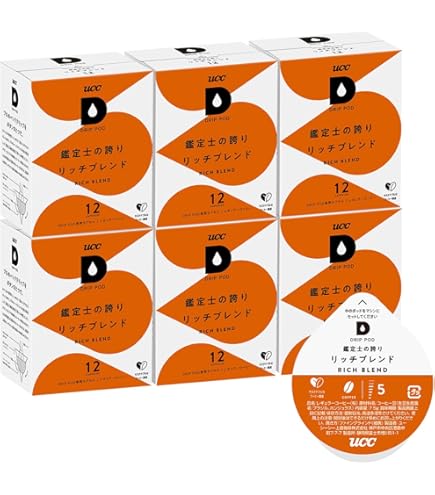UCC ドリップポッド 専用カプセル 炭焼珈琲 12杯分箱（12箱） Amazon.co.jp: UCC ドリップポッド 専用カプセル 炭焼珈琲 12杯分 × 6