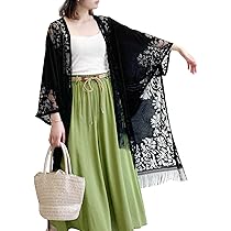 【美品】 へっぽこ先生　総レースカーディガン　黒　ポンチョ　お花モチーフ Amazon | [meirire] レースポンチョ カーディガン レディース 夏