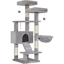 feandrea 据え置き型キャットタワー 199cm Amazon | FEANDREAキャットタワー 大型猫 据え置き 猫タワー 多頭飼い