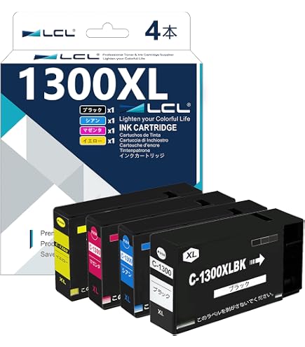 Amazon.co.jp: LCL Canon用 PGI-1300XL PGI-1300XLBK 大容量 互換