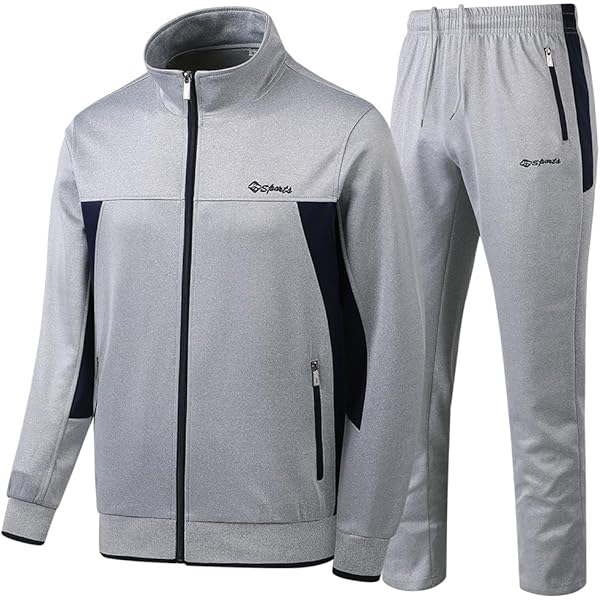 Tracksuits For Men Lavnis Men's Casual Tracksuit Full Zip Running