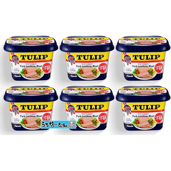 チューリップポーク（エコパック）４８個 Amazon.co.jp: TULIP チューリップ ポークランチョンミート 340g