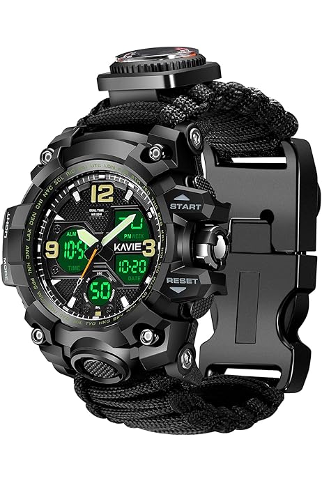 outdoor multifunctional survival waterproof watch