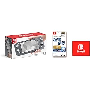 Nintendo Switch Lite グレー&【任天堂ライセンス商品】Nintendo Switch Lite専用液…