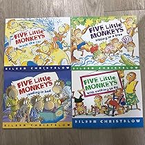 Amazon.co.jp: 英語絵本 Five little monkeys 5匹おさるさん