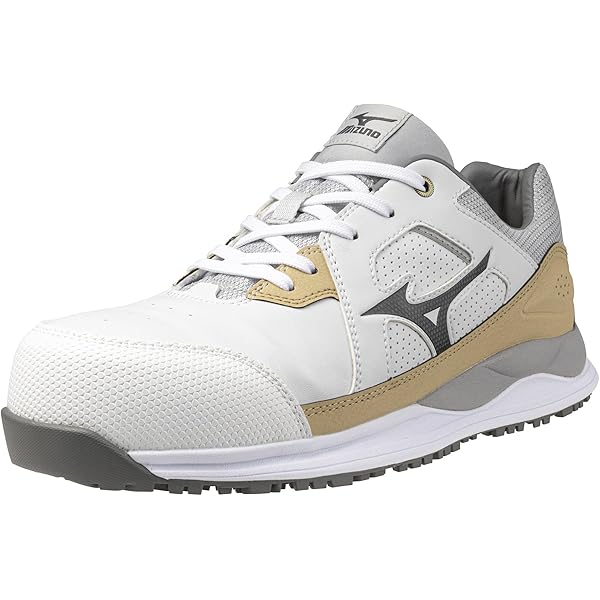 Mizuno 安全靴 ホワイト/ゴールド HW11L 注文