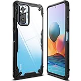 【Ringke】Xiaomi Redmi Note 10 Pro ケース ストラップホール付き [米軍MIL規格取得] スマホケース 落下防止 カバー Qi 充電 Xiaomi ケース Fusion-X (Black)
