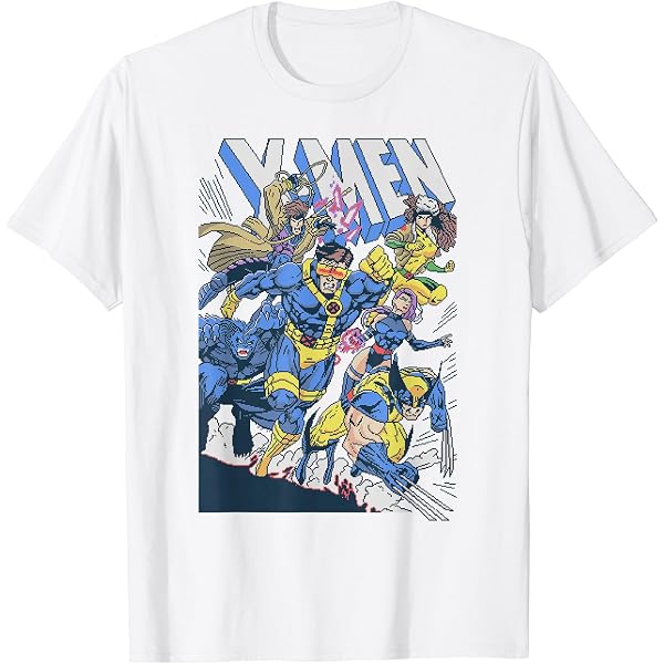 Amazon | Marvel X-Men アニメシリーズ レトロ 90年代 Tシャツ | T
