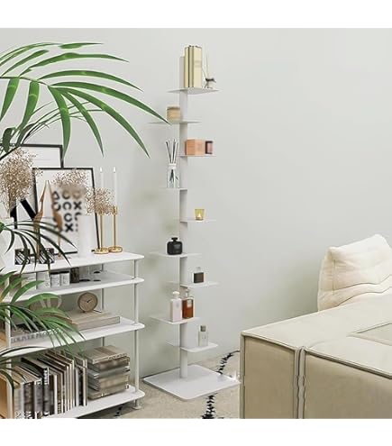 Amazon.co.jp: 6フィート ターコイズブルー リーニング ブックケース