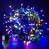 [Vividsunny] LEDイルミネーションライト 15m 250球 8パターン 複数接続可能 屋外 防水 クリスマス飾り 部屋 LED電飾 パーティー・イベント装飾 記憶機能付き クリスマス イルミネーション ツリーライト3m延長線付き (RG