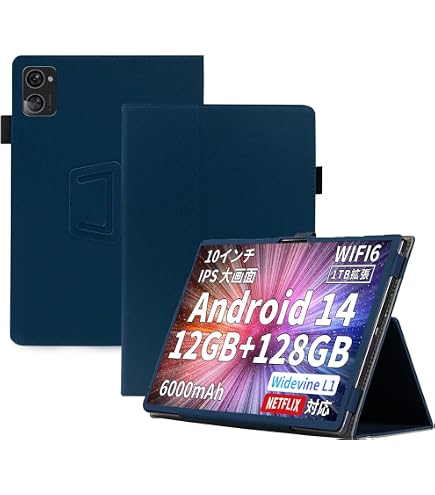 Amazon.co.jp: 10.1インチ タブレット、Android 14、12GB RAM、128GB