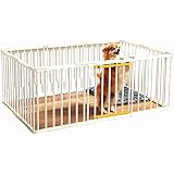 YXZPQ サークルケージ 犬 小型 ペットサークル 犬用 折りたたみ 屋外 ペット柵 室内 ペットフェンス ドッグサークル 10枚 室内用 柵 簡単組み立て 工具不要 アウトドア 留守番 取り付け簡単131*89*50 CM