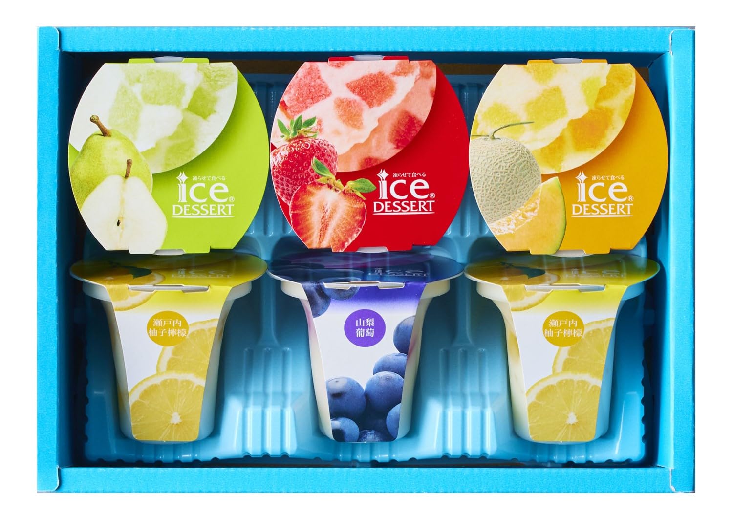 【45%OFF】【892円】 中島大祥堂 国産フルーツ入り 凍らせて食べるアイスデザート 6個入