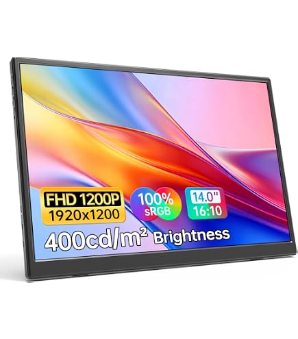 Amazon.co.jp: 2K Portable Gaming Monitor, 14