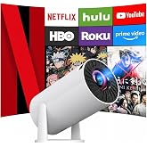 プロジェクター 小型【令和8年6月本格販売!明るさプラス&270°回転】ネイティブ1080P 32000LM 天井投影 Bluetooth5.4 ホームプロジェクター 4k対応 家庭用プロジェクター 大画面 モバイルプロジェクター HiFiスピーカー