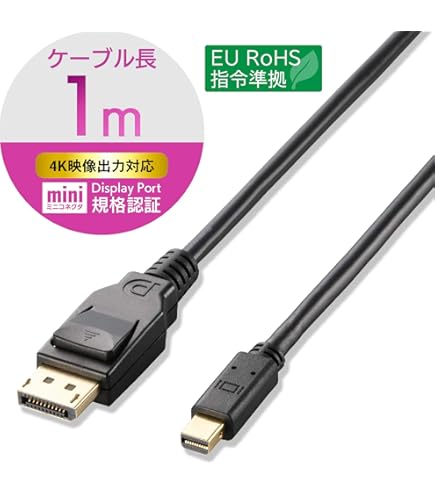 DisplayPortディスプレイポート Amazon | RIKYJIC Mini DisplayPortオス-DisplayPortメス