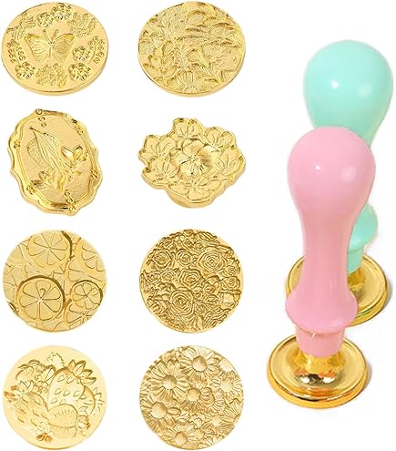 Amazon.co.jp: DELUXEFOX シーリングスタンプ ヘッド セット 12個の  