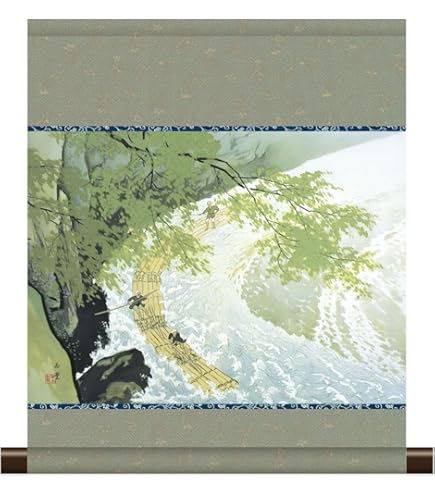 Amazon.co.jp: 10年保証 掛け軸 ミニ掛け軸 和風 花鳥画 春掛け