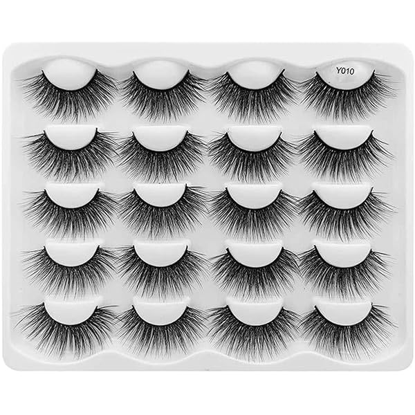 Amazon | LUCHUAN つけま 10ペア つけまつげ ナチュラルルックチュラル
