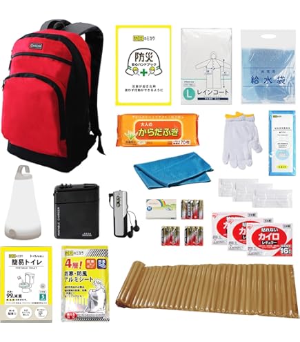 Amazon.co.jp: 【現品販売 3～5日でお届け】防災グッズ 防災リュック 1