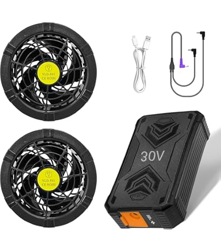 Amazon.co.jp: 空調作業服 ファンバッテリーセット【30V 超高