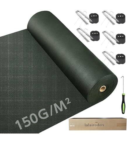 Amazon.co.jp: lalairodori 防草シート 1m 50m 高密度 130g/㎡ 防草