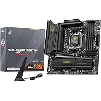マザーボード MSI MAG B850M MORTAR WIFI MB6758 Amazon.com: MSI MAG B850M Mortar WiFi Motherboard, mATX - Supports
