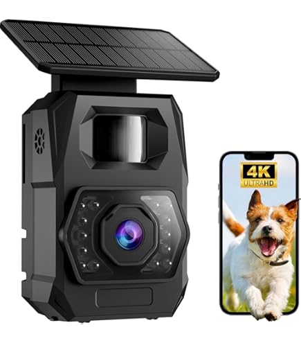 Amazon.co.jp: 4K トレイルカメラ ソーラー WIFI対応 静止画4800万画素