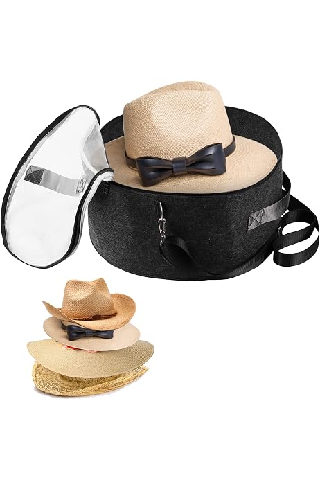 Hard Hat Holder for Fedora, Straw 