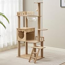 キャットタワー Emu.Ti Amazon.co.jp: Yinanroaキャットタワー - スリムデザイン 大型猫用 老