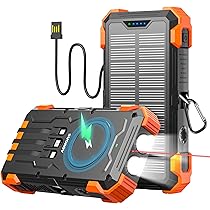 Amazon | モバイルバッテリー ソーラー 大容量【53600mAh 22.5W