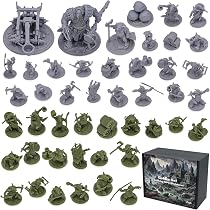 Amazon | Path Gaming ゴブリン軍団ミニチュア 46体セット 28mm 未塗装