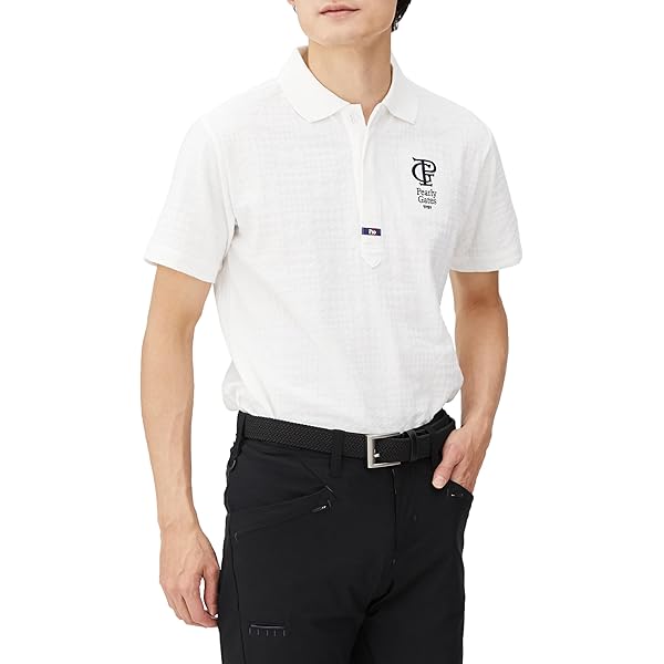 Amazon | [パーリーゲイツ] メンズ 半袖 ポロシャツ C30/2×ドライ