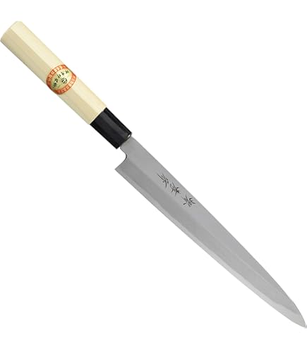 Amazon | 堺孝行 白虎（白一鋼）柳刃 包丁 330mm サヤ付（黒石目