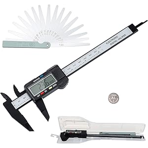 デジタルノギス 0-150mm ノギス 0.1mm 小型 シックネスゲージセット デジタルキャリパー 精密作業 外径/内…