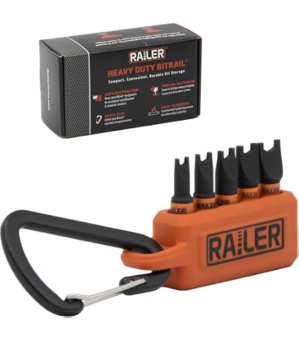 Uxcell 5-Piece U-Shaped Screwdriver Bit Set - 1/4" Hex Shank, Magnetic, S2 Steel, Sizes U4-U8 - View #5