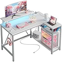 Amazon | Bestier ゲーミングデスク l字デスク 幅107cm