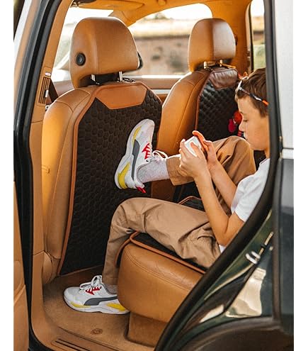 Car Seat Back Protector Pad Kick Mat For Baby Kids... - Grandado