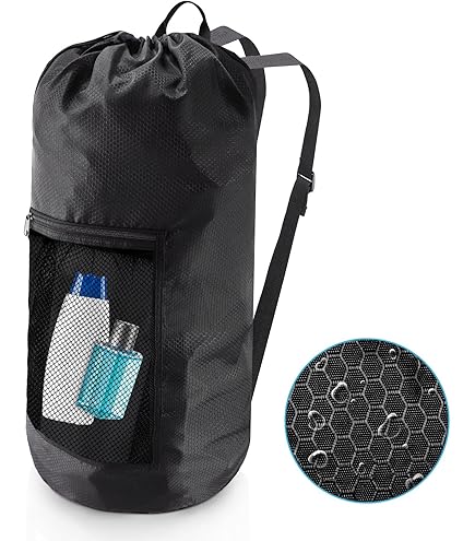 BeeGreen Extra Large Laundry Backpack Bag - Heavy Duty Ripstop Polyester, 15.75" X 28.75" - View #3