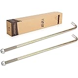10L0L Golf Cart Zinc Plated Battery Hold Down Rod J-Hooks 10-1/2" Long. for Yamaha Gas All Models and G22 Electric JN3-H2133-
