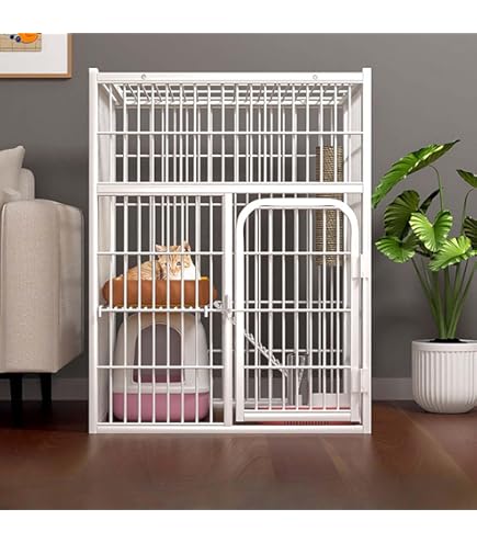 猫ケージ 猫用ケー ジ猫ハウス 室内用猫のゲージ 65x60x45CM Amazon.co.jp: 猫ケージ 猫用ケージ ブラック 猫ハウス 室内用猫