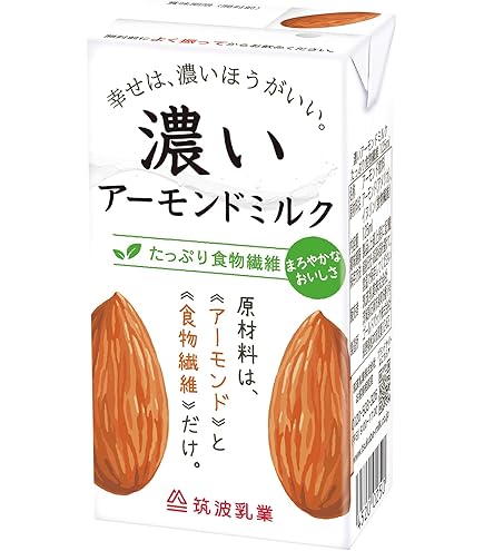 Amazon.co.jp: 【6箱・90本】筑波乳業 濃いアーモンドミルク たっぷり