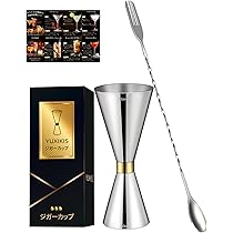 YUKIWAカクテルシェーカー　メジャーカップセット ユキワ メジャーカップ 3点セット 14ml/29ml、28ml/43ml、28ml