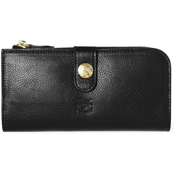 Amazon | [イルビゾンテ] レザーポシェット 長財布 BLACK