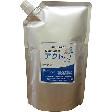 Amazon.co.jp: アクトくん微酸性電解水1L詰替え用 除菌消臭水 : ホーム